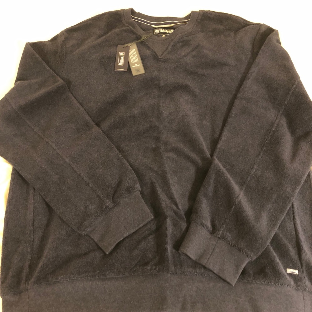 NWT Vilebrequin Luxe Terry Cloth Sweatshirt